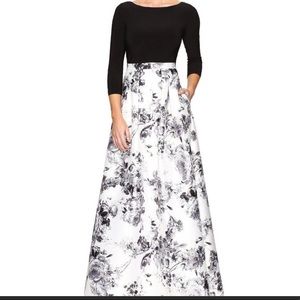 Adrianna Papell Dresses Black & White Size 24